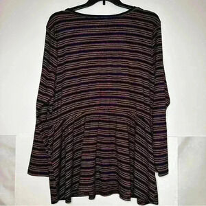 Lane Bryant stripped plus size long sleeve dress size 18/20